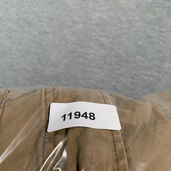 Old Navy Jacket Mens XL Tan Hooded Utility Cotton Blend Zip Front Cargo Pockets - Picture 13 of 13